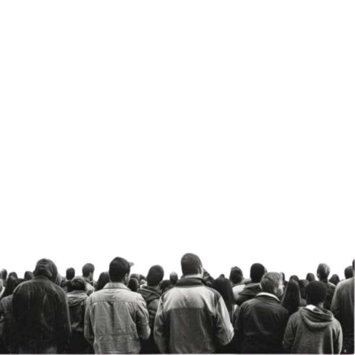 A crowd of people — just not me